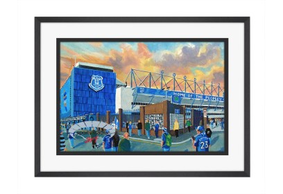 Goodison Park Stadium 'Going to the Match' Fine Art Print - Everton FC Goodison Park Stadium 'Going to the Match' Fine Art Print - Everton FC